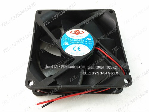 全新TOP MOTOR DF4808BA 48V 8CM 8025 48V 0.09A 变频器风扇