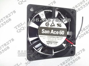 109P0624H702 原装日本三洋SANYO DC24V 0.06A 60*60*15 轴流风扇