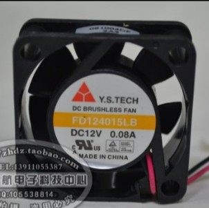 台湾元山Y.S.TECH FD124015LB 4015 12V 0.08A 散热风扇 电源风扇