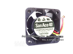 109P0424G302 原装日本三洋SANYO 24V 0.19A 40*40*28 双滚珠风扇