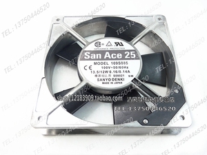 109S085 原装日本三洋SANYO 100V 120*120*25MM 12CM铝框交流风扇