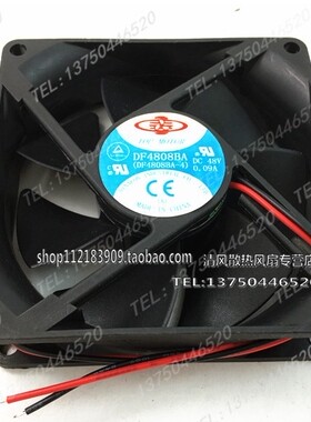 全新正久TOP MOTOR DF4808BA 48V 8CM 8025 48V 0.09A 变频器风扇