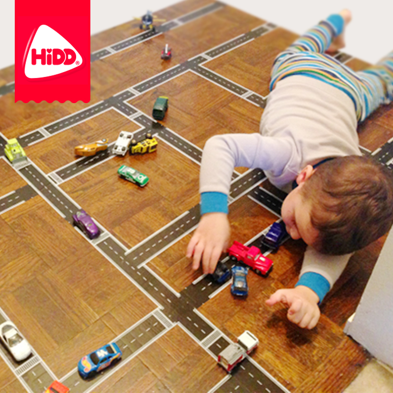 hidd儿童交通停车场贴纸跑道