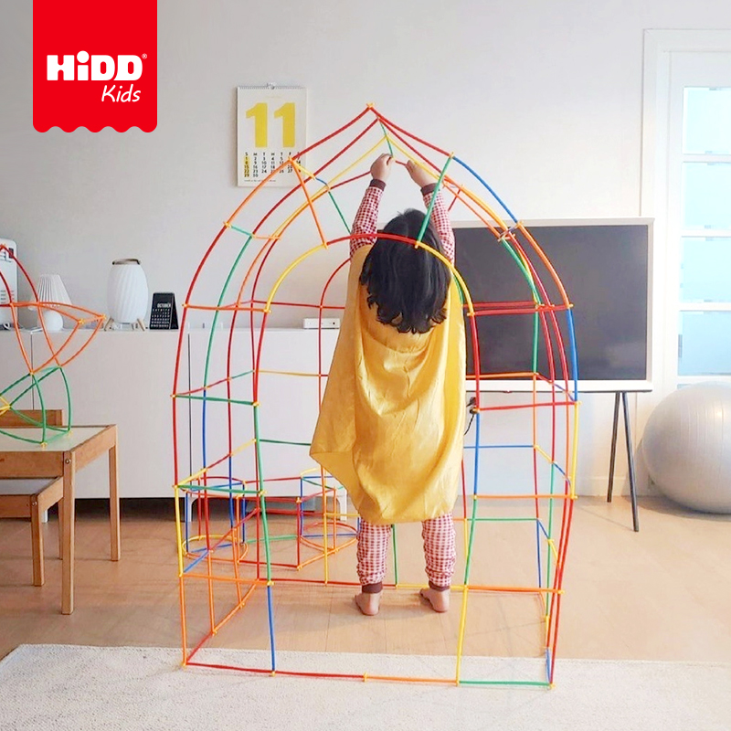 拼插积木3岁+吸管积木逻辑思维