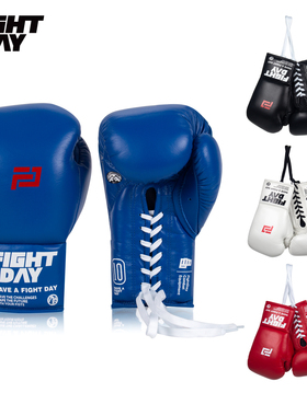 FIGHTDAY拳击马毛牛皮手套男女拳套专业格斗搏击泰拳成人训练系带