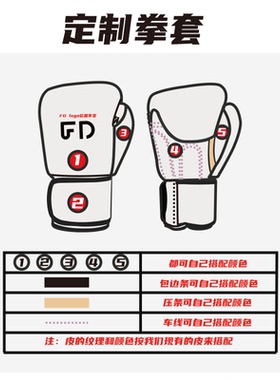 FIGHTDAY 定制拳套免费设计搭配可刺绣logo（非质量不可退换）