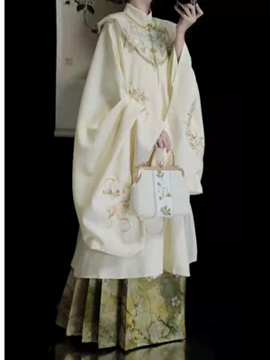 汉服马面裙日常刺绣明制马面裙