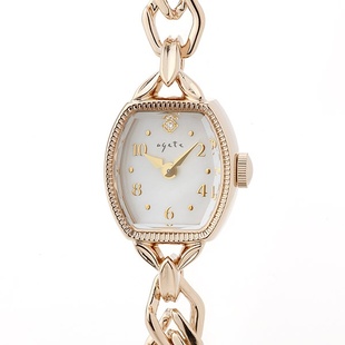 日本直邮代购 agete阿卡朵 简约气质手表 女表 腕表 链表 ins风