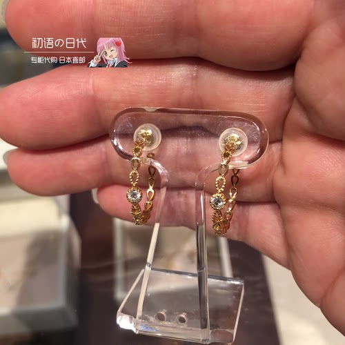 日本代购ginza rim钻石耳环 耳钉女夏季高级感轻奢小众设计 18K金