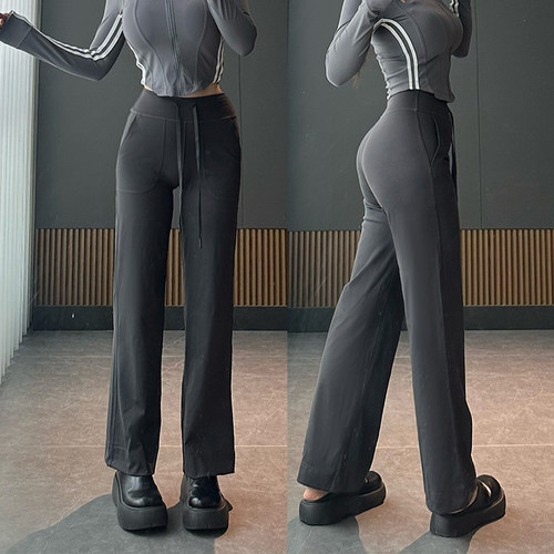 JOJSLULUY直筒裤显瘦阔腿裤