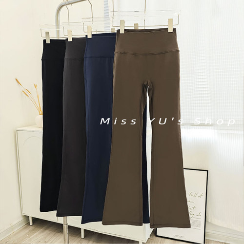 加绒喇叭瑜伽裤女秋冬小暖绒保暖