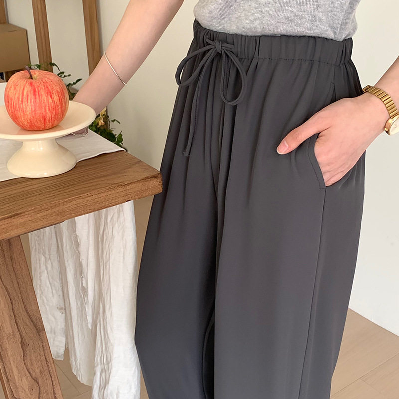 2025夏季新款高级感系带高腰小个子西装女坠感阔腿裤拖地休闲裤子,女装/女士精品,西装裤/正装裤,淘宝优惠券,粉丝福利购,淘宝优惠卷