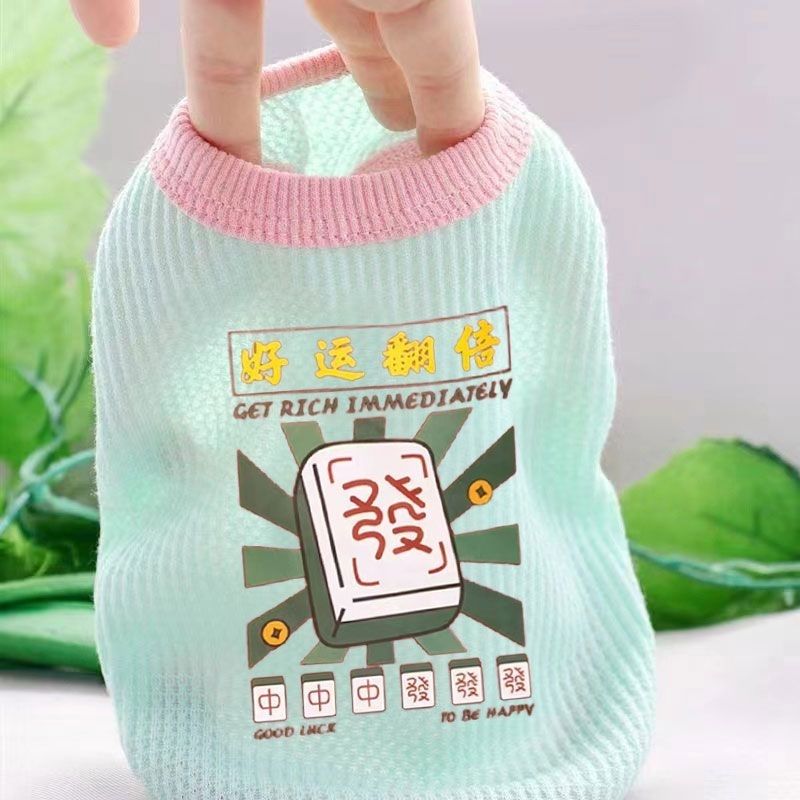 猫咪衣服秋夏薄款熊法斗小狗狗网红宠物基泰迪博美小型幼犬背心