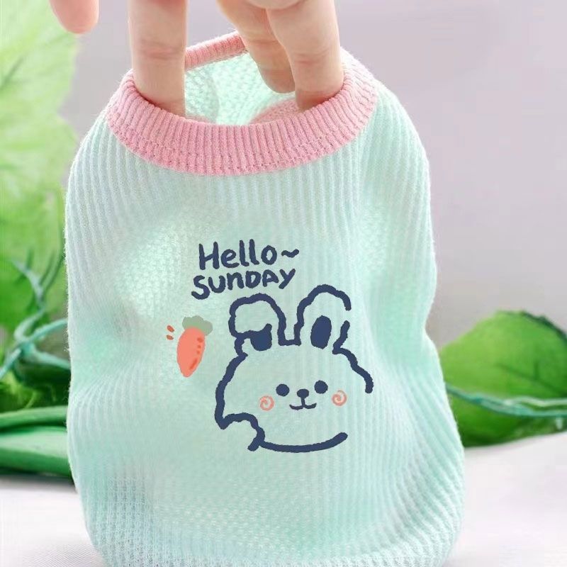 小狗狗猫咪衣服秋夏薄款熊法斗网红宠物基泰迪博美小型幼犬背心