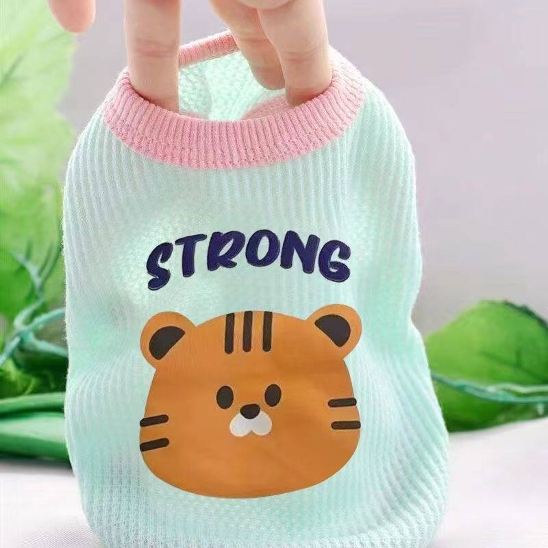 小狗狗猫咪衣服秋夏薄款网红宠物基泰迪博美小型幼犬背心泰迪服装