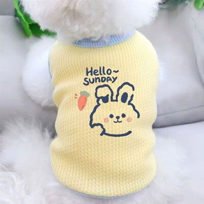 猫咪衣服秋夏薄款熊法斗小狗狗网红宠物基泰迪博美小型幼犬背心