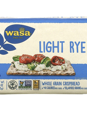 Wasa Flatbread 全谷物杂粮薄脆饼干松脆可口黑麦小麦和燕麦270g