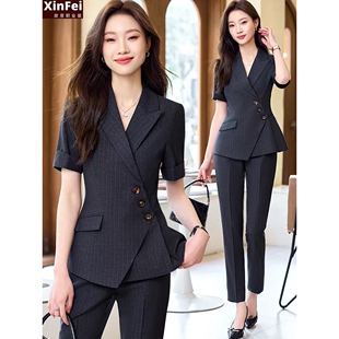 日本进口西装套装女2026新款气质酒店经理工装公司管理层工作服夏