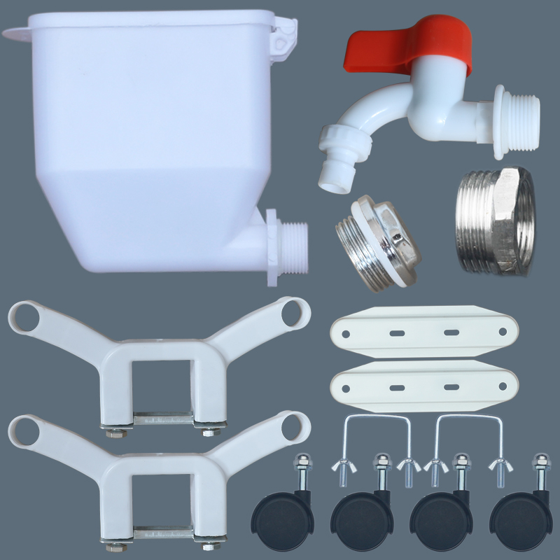 加水电暖气片加水配件大全漏斗注水斗水龙头6分口丝堵晾衣支架-封面