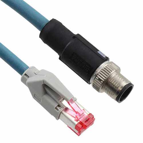 全新 1407362 【CABLE PLUG RJ45-M12 4POS 5M】