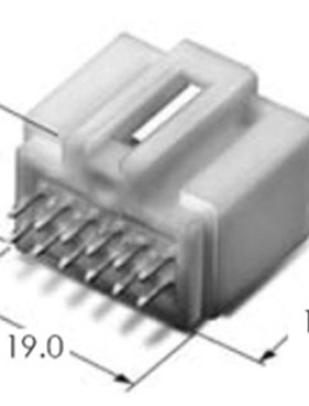 MG640388 连接器 胶壳 12P 12孔 白色护套原装