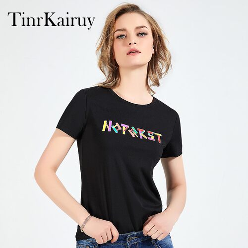 TinrKairuy莫代尔圆领短袖
