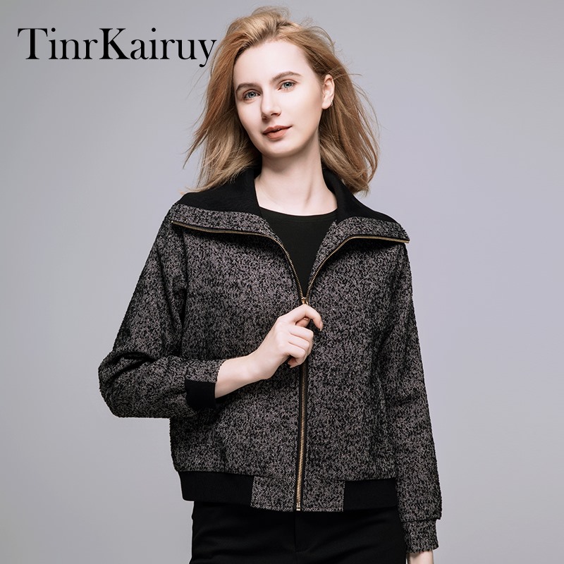 小香风外套女秋冬2025新款女装大码夹克短款秋冬羊毛呢外套棒球服,女装/女士精品,毛呢外套,淘宝优惠券,粉丝福利购,淘宝优惠卷