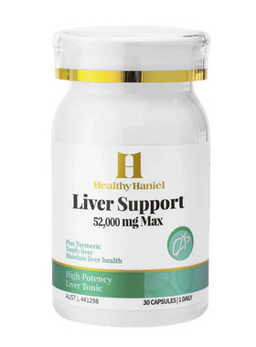[肝健康]澳洲直邮Healthy Haniel水飞蓟+姜黄护肝胶囊30粒52000mg