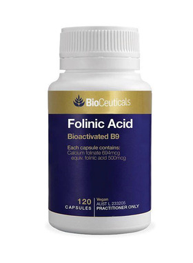 澳洲直邮 BioCeuticals Folinic Acid B9医药级孕妇叶酸片120粒