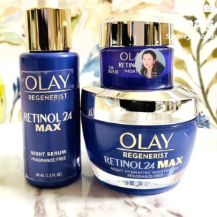 直邮Olay玉兰油 Retinol24 MAX视黄醇夜间保湿精华素精华面霜眼霜