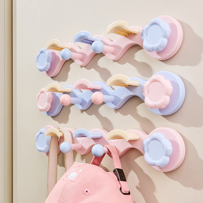 吸盘门后挂钩包包帽子收纳