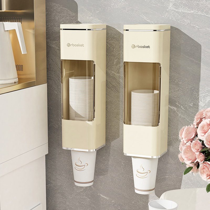 一次性杯子取杯器壁挂式置物架