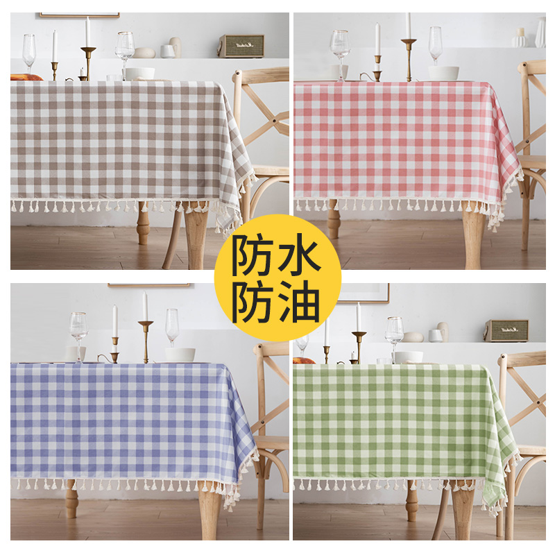 欧式风高级感防水防油轻奢餐桌布