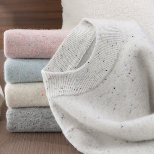 冬季新款羊毛衫儿童加厚毛衣半高领花点针织羊绒衫男童女童中大童