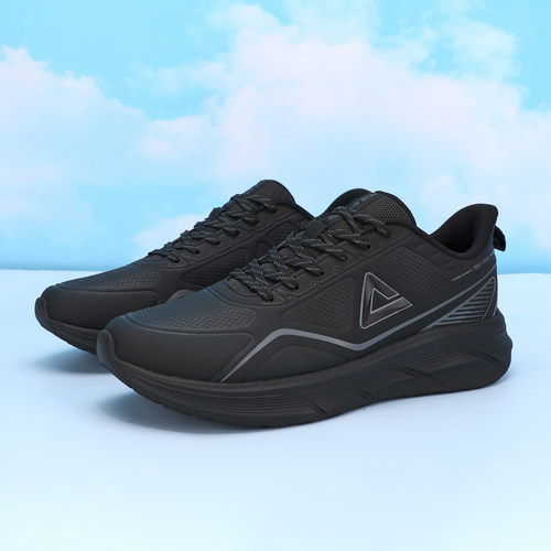 匹克态极运动鞋男士2025秋冬季新款皮面防水轻便减震透气跑步鞋子