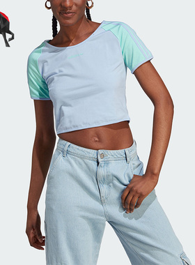 Adidas/阿迪达斯正品三叶草夏季女子透气运动T恤IT8154