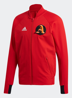 Adidas/阿迪达斯正品春季男子红色休闲夹克外套 FI4681