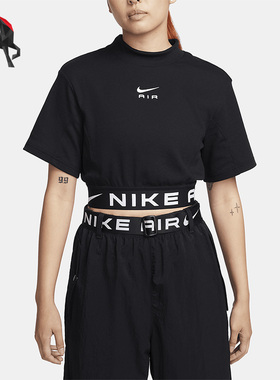 Nike/耐克正品运动女子透气圆领休闲印花健身短袖FB8247-010