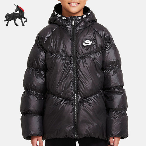 耐克正品秋季大童运动保暖羽绒服
