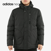 EI4418 男子防风连帽保暖休闲运动棉服 Adidas 阿迪达斯正品
