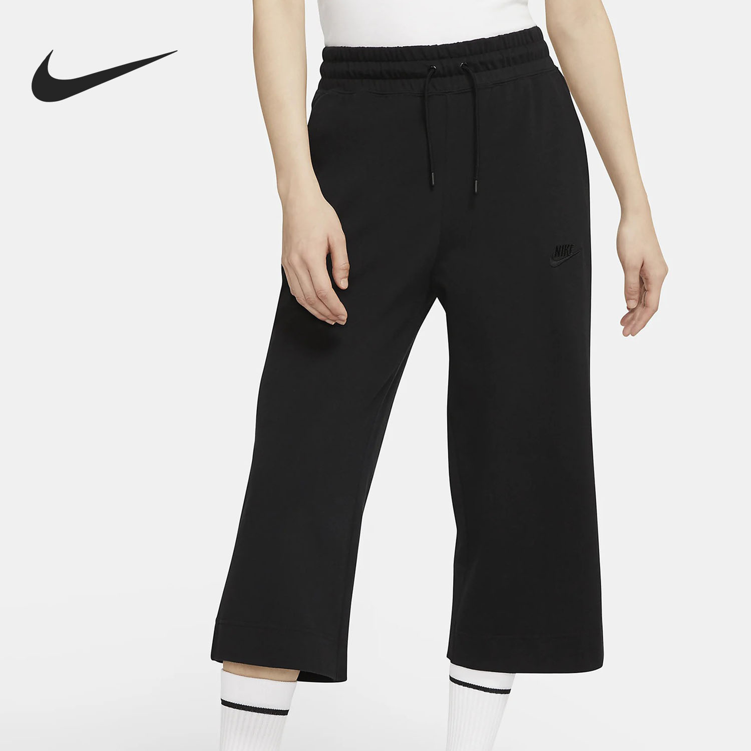 nike/耐克正品女子透气阔腿7分裤
