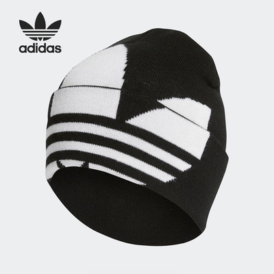 阿迪达斯男女针织休闲保暖运动帽