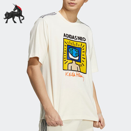 Adidas/阿迪达斯男女运动短袖