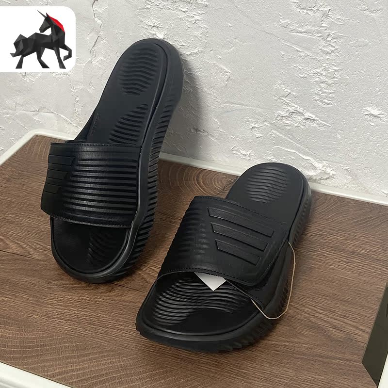 Adidas/阿迪达斯正品休闲男女魔术贴可调节运动透气凉拖鞋 GY9416