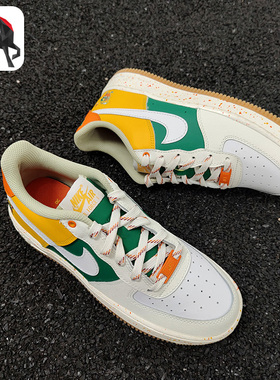 Nike/耐克正品AIR FORCE 1 AF1女子GS大童休闲运动板鞋DQ5085-111