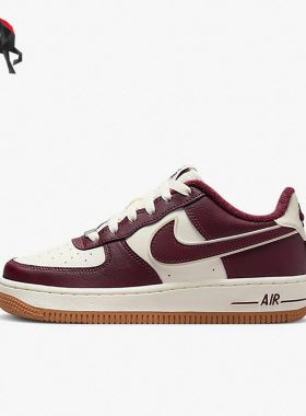 Nike/耐克正品AIR FORCE 1 LV8女子GS大童休闲板鞋DQ5972-100