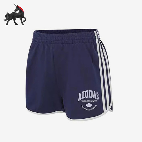 阿迪达斯女士针织运动休闲短裤
