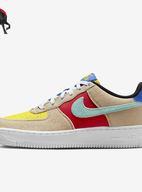 Nike/耐克正品AIR FORCE 1 GS女子大童运动板鞋FN7818-100
