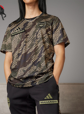 Adidas/阿迪达斯正品阿森纳联名男士足球训练运动短袖IN4752