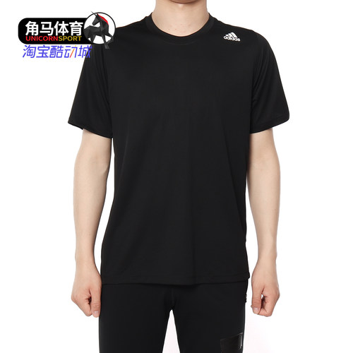 阿迪达斯正品短袖男子_圆领T恤
